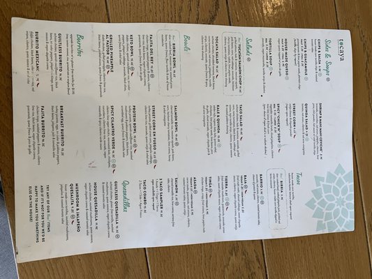 Menu photo 5 Tocaya Modern Mexican Los Angeles, CA