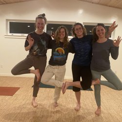 Three Rivers Yoga - Friends at Monday night yoga led by Sandra.