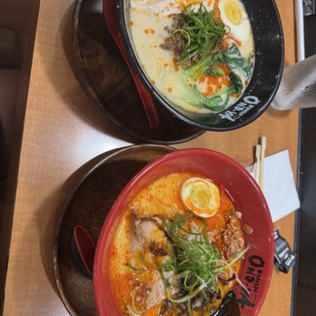 Onoya Ramen - Left: Spicy Tan Tan Men. Right: Tonkotsu Spicy - Ramen Near Me - Honolulu, Hawaii Onoya Ramen - Left: Spicy Tan Tan Men. Right: Tonkotsu Spicy - Ramen Near Me - Honolulu, Hawaii