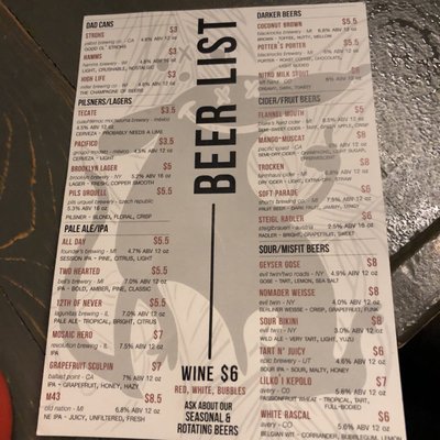 Menu photo 7 The Skip Detroit, MI