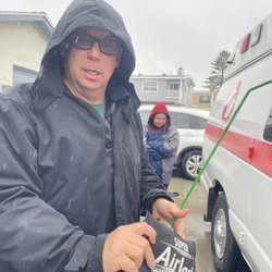 Channel Islands Locksmith - Patrick's opening the door because Nicole wasn't paying enough attention to me to make sure I didn't lock us out ....gremlins