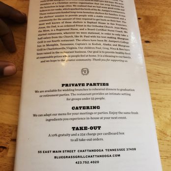 Bluegrass Grill - Menu - Southern Near Me - Chattanooga, Tennessee