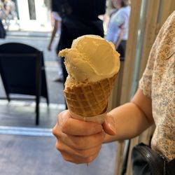 Murphy's Ice Cream - Medium cone with Dingle Sea Salt and Irish Brown Bread.