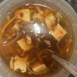 China King - Hot and Sour Soup (I added the chiles)