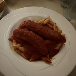 Sal's Italian Bistro - Make your own.  Penne pasta with sausage and marinara.