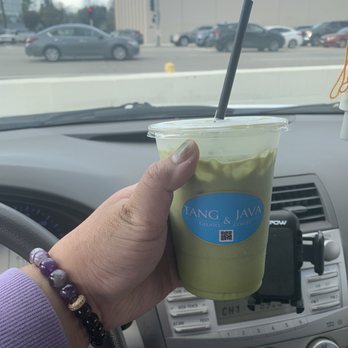 Tang & Java - Iced matcha latte with oat milk. - Gelato Near Me - Woodland Hills, California Tang & Java - Iced matcha latte with oat milk. - Gelato Near Me - Woodland Hills, California