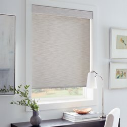 Designer roller shades provide lighting options and the look and color that fit your space and design.