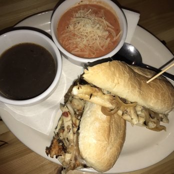 The Shed - Turkey Au Jus Sandwich with Tomato Basil Soup. - American Near Me - Boise, Idaho The Shed - Turkey Au Jus Sandwich with Tomato Basil Soup. - American Near Me - Boise, Idaho