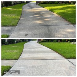 D&R Pressure Washing HTX - Driveway clean up.