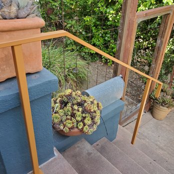 Sanchez Iron Works - Lower stair railing - Fences & Gates Near Me - Oakland, California Sanchez Iron Works - Lower stair railing - Fences & Gates Near Me - Oakland, California