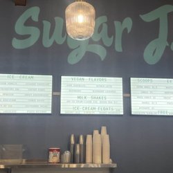 Sugar J's Ice Cream Workshop - Sugar J's Albany - menu boards at soft opening on Aug. 14, 2024