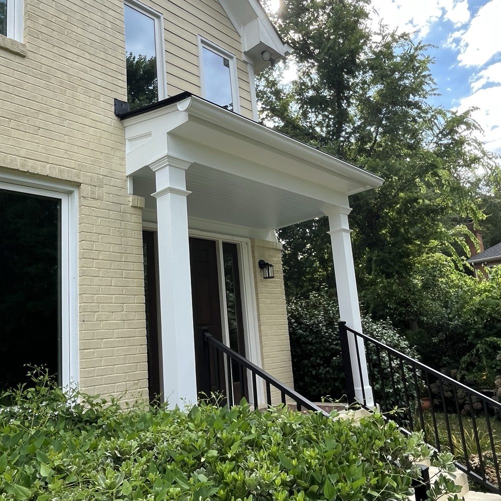 Decked Out Builders - New Front Porch, Portico, Columns and Railings - Decks & Railing Near Me - Virginia Beach, Virginia Decked Out Builders - New Front Porch, Portico, Columns and Railings - Decks & Railing Near Me - Virginia Beach, Virginia