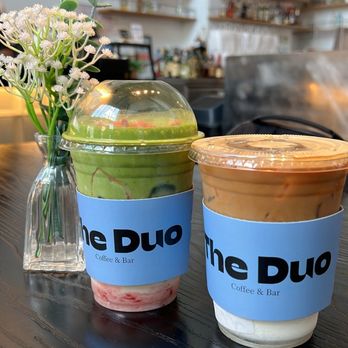 The Duo Coffee Bar - Strawberry Matcha Latte(Iced) Latte(Iced) 16Oz - Cocktail Bars Near Me - Flushing, New York