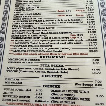 Nikos Greek Kitchen - Menu - Greek Near Me - Sparks, Nevada