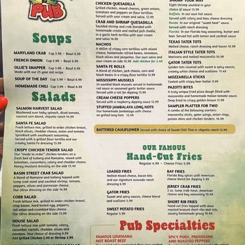 Ollie Gators Pub - Menu - Pubs Near Me - Berlin, New Jersey Ollie Gators Pub - Menu - Pubs Near Me - Berlin, New Jersey