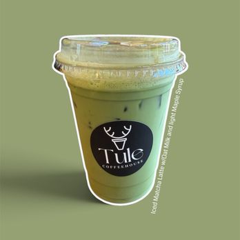 Tule Coffeehouse - Iced oat matcha latte with Maple Syrup - Breakfast & Brunch Near Me - Elk Grove, California Tule Coffeehouse - Iced oat matcha latte with Maple Syrup - Breakfast & Brunch Near Me - Elk Grove, California