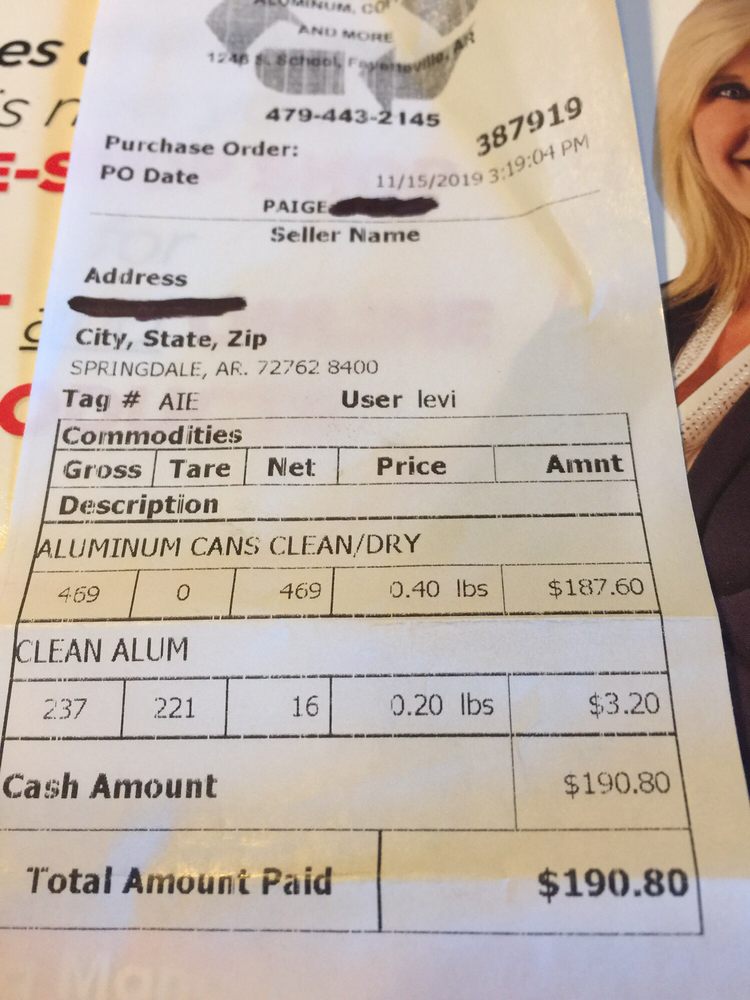 VAUGHN RECYCLING Updated September 2024 1246 S School Ave