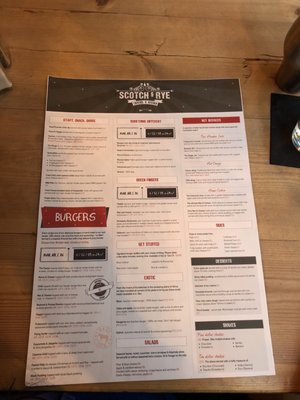 Menu photo 6 Scotch & Rye Inverness, HLD