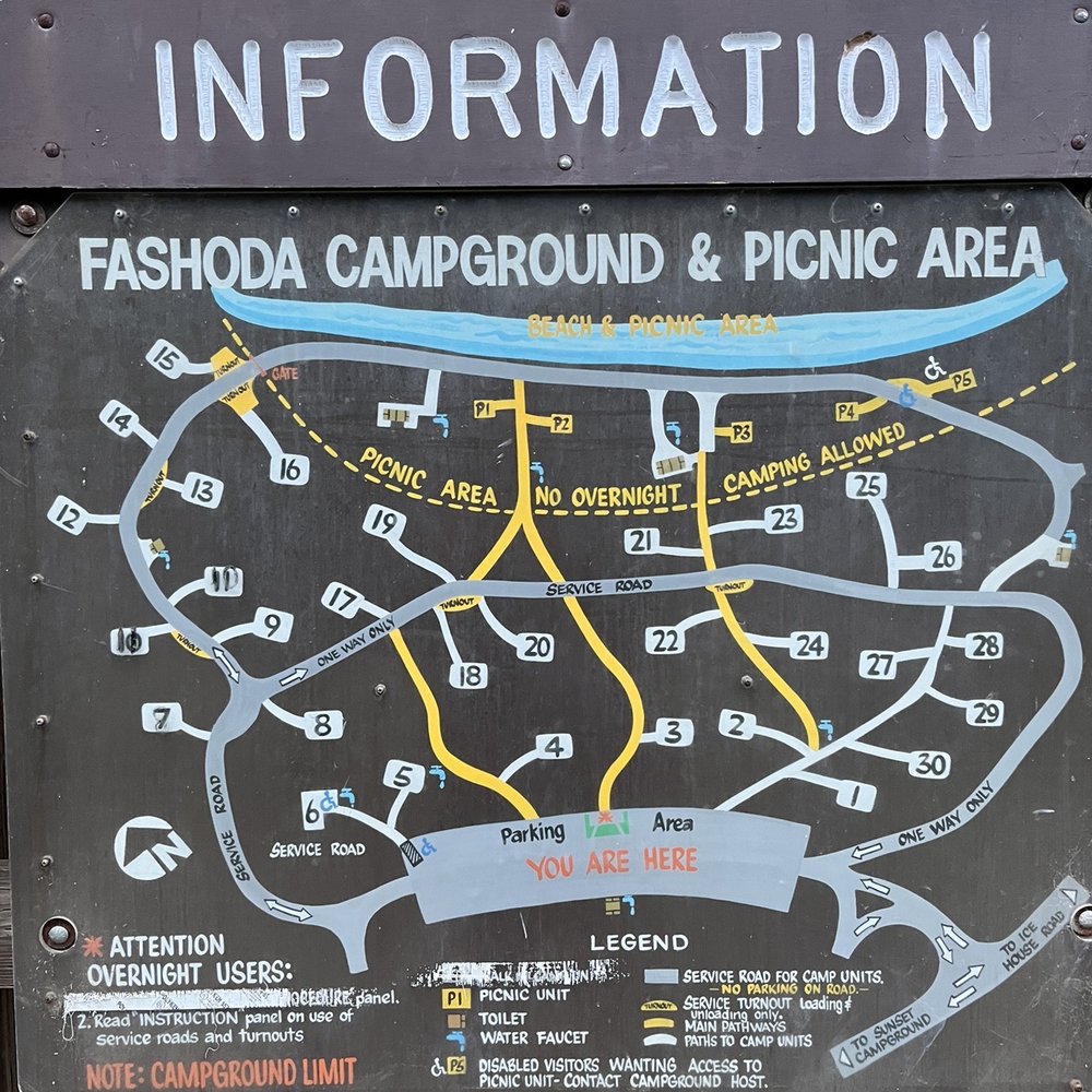 Fashoda Campground - Map of grounds - Hiking Near Me - Pollock Pines, California