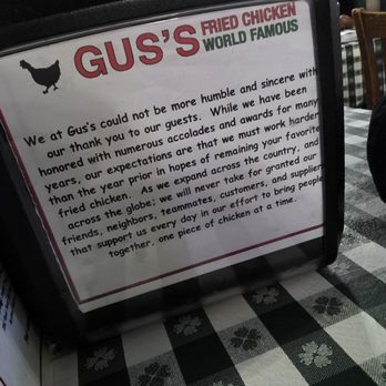Gus's World Famous Fried Chicken - Southern Near Me - Memphis, Tennessee