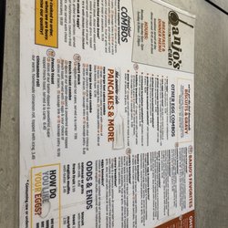 Banjo's Cafe - Banjo's menu