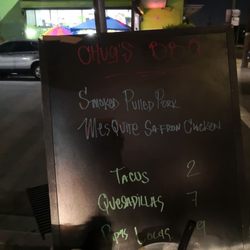 Menu board w prices