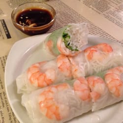 Saigon Delights More - Freshly wrapped Shrimp rolls