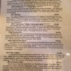 Flint Hill Vineyards - Current tasting list