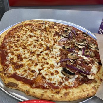 Chuck E. Cheese - 1/2 Cheese, 1/2 Pepperoni - Pizza Near Me - Cerritos, California Chuck E. Cheese - 1/2 Cheese, 1/2 Pepperoni - Pizza Near Me - Cerritos, California