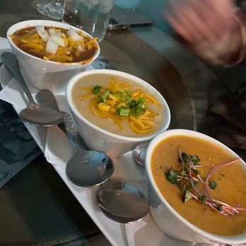 Barrique Wine & Brew Bar - Soup flight - Wine Bars Near Me - Lake Geneva, Wisconsin