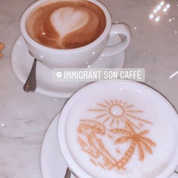 Immigrant Son Caffe - Customize a cappuccino? Count me in!! Also super yummy! - New American Near Me - Ventura, California Immigrant Son Caffe - Customize a cappuccino? Count me in!! Also super yummy! - New American Near Me - Ventura, California