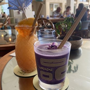 Hau Tree - E Komo Mai and Ube Pina Colada - Seafood Near Me - Honolulu, Hawaii Hau Tree - E Komo Mai and Ube Pina Colada - Seafood Near Me - Honolulu, Hawaii