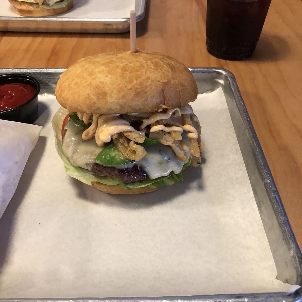 CHOM Burger - Green Chile Avocado Burger - Burgers Near Me - Provo, Utah