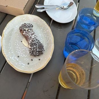 Grana - Sheep's cheese chocolate dipped cannoli with chocolate chips. - Italian Near Me - Atlanta, Georgia