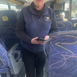 Megabus - Barbara Miller while she continued to scream at us over an hour into the ordeal.
