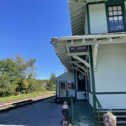 Big Moose Station - Entrance in the back on the left- train station at highest elevation east of the Mississippi for train station