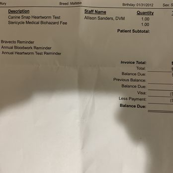 Gully Animal Hospital - Clearly it shows I paid for the test on 1-32-21, only to be told very rudely I did not pay. - Veterinarians Near Me - Arlington, Texas Gully Animal Hospital - Clearly it shows I paid for the test on 1-32-21, only to be told very rudely I did not pay. - Veterinarians Near Me - Arlington, Texas