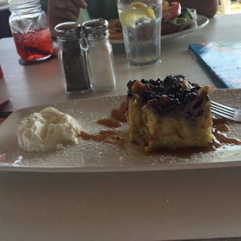 The Landings Restaurant - Blueberry bread pudding - Seafood Near Me - Rockland, Maine The Landings Restaurant - Blueberry bread pudding - Seafood Near Me - Rockland, Maine