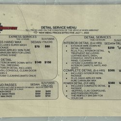 Car Code Auto Spa - Detail service menu