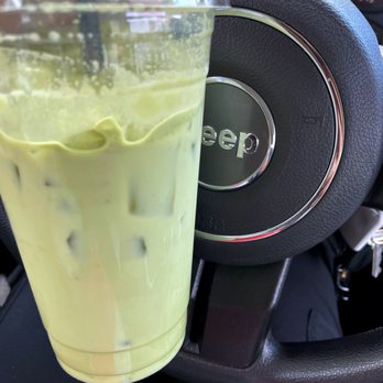 Rawbean Coffee - Iced matcha latte - so delicious & refreshing! - Coffee & Tea Near Me - West Jordan, Utah Rawbean Coffee - Iced matcha latte - so delicious & refreshing! - Coffee & Tea Near Me - West Jordan, Utah
