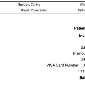 Fresh Meadows Animal Clinic - The invoice they sent me for a refund originally, which Jeremy "took back" - Veterinarians Near Me - Fresh Meadows, New York