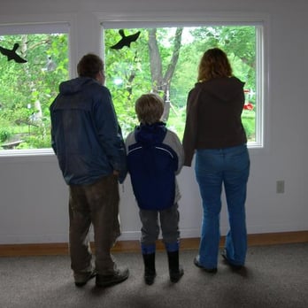 Ipswich River Wildlife Sanctuary - Viewing window into Bird/Butterfly Garden - Parks Near Me - Topsfield, Massachusetts
