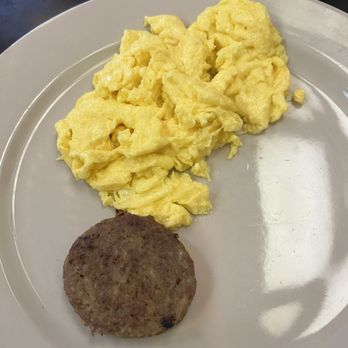 Original Market Diner - Scrambled eggs and sausage patty - American Near Me - Dallas, Texas Original Market Diner - Scrambled eggs and sausage patty - American Near Me - Dallas, Texas