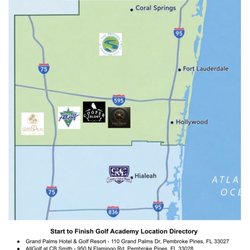 Start to Finish Golf Academy - Map