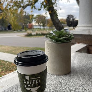Coffeesmith - Outside porch seating facing Forest Lake - Coffee & Tea Near Me - Forest Lake, Minnesota Coffeesmith - Outside porch seating facing Forest Lake - Coffee & Tea Near Me - Forest Lake, Minnesota