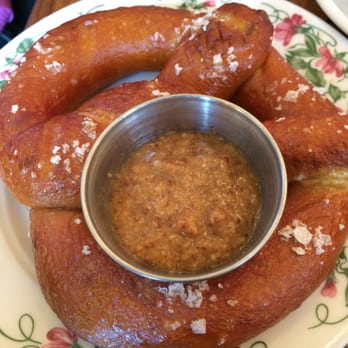 The Publican - Soft pretzel, part of weisswurst meal - New American Near Me - Chicago, Illinois The Publican - Soft pretzel, part of weisswurst meal - New American Near Me - Chicago, Illinois