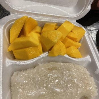 Bangkok Restaurant - Mango with sticky rice! Yum. - Thai Near Me - Geneva, Illinois Bangkok Restaurant - Mango with sticky rice! Yum. - Thai Near Me - Geneva, Illinois