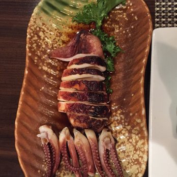 Sushi Tei - Ika maruyaki: grilled whole squid with teriyaki sauce. This was amazing and not something we get to have in Washington - Japanese Near Me - Albany, New York Sushi Tei - Ika maruyaki: grilled whole squid with teriyaki sauce. This was amazing and not something we get to have in Washington - Japanese Near Me - Albany, New York