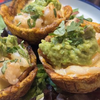 Tradicionez - Tostones cup with shrimp - Latin American Near Me - Fishkill, New York