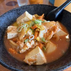 Vegan kimchi soup!